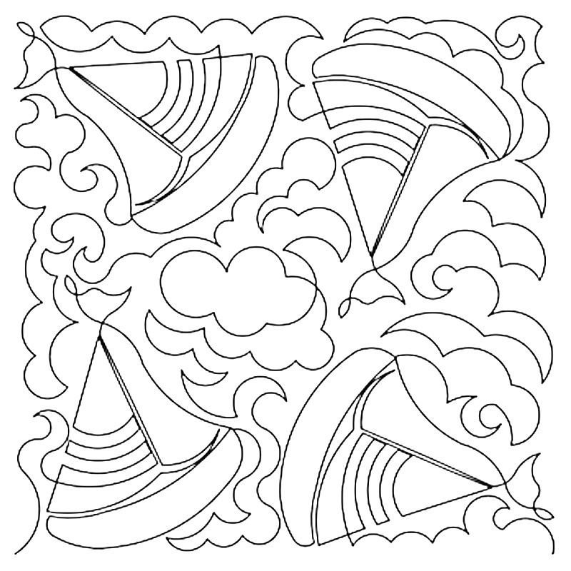 Sailboat Longarm Quilt Pattern