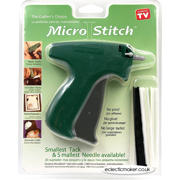 Micro Stitch Gun Ideal for basting quilts, fallen hems, hem drapes