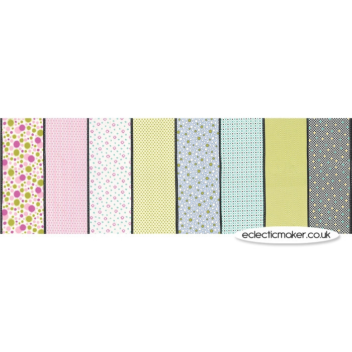 Moda Fabrics Fine and Sunny Lollies Pistachio by Jen Moda Lollies for patchwork and