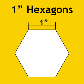 1 inch Hexagon Paper Pieces - 100 Pieces
