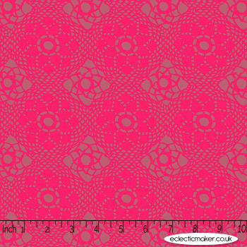 Andover Fabrics - Sun Print 2021 - Crochet in Strawberry