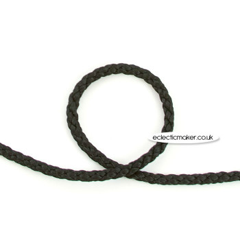 Crepe Cord in Black - 6mm