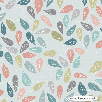 Dashwood Studio Fabrics - Elements - Leaves on Grey