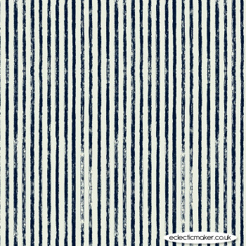 Dashwood Studio Fabrics - Midnight Garden - Stripes on Ecru