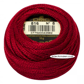 DMC Perle Cotton Thread Ball No.8 - 816