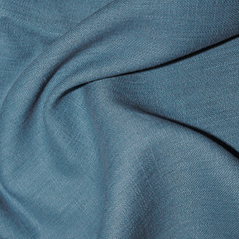 Ramie Cotton Blend Linen Weave Fabric in Denim