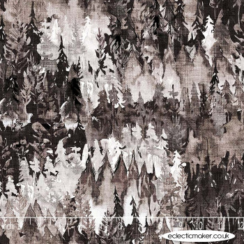 FIGO Fabrics - Forest Fable - Snowy Peaks in Taupe