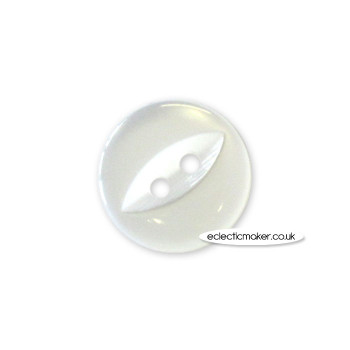 Fisheye Buttons - White - 11mm