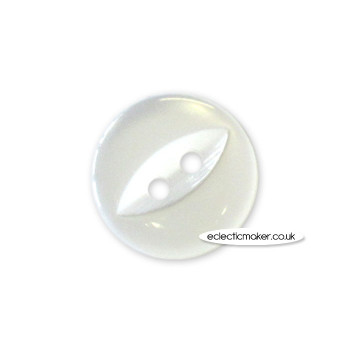 Fisheye Buttons - White - 14mm