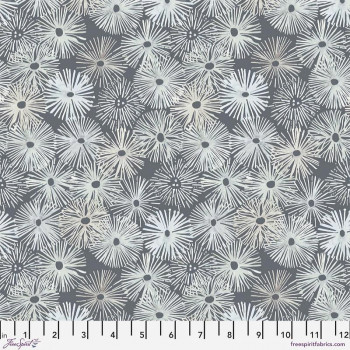 FreeSpirit Fabrics Sea Sisters Urchins in Storm Grey by Shell Rummel