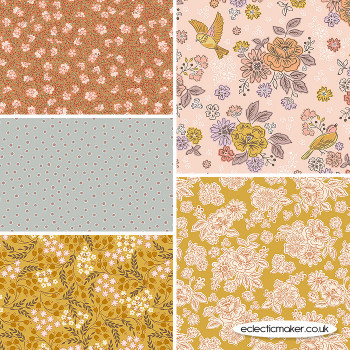 Hannah's Flowers Fabric Bundle in Rose Lewis and Irene Fabrics
