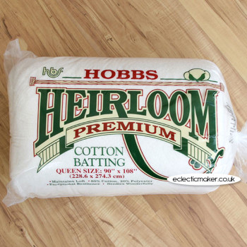 Hobbs Premium Cotton Batting - Queen Size 90inch x 108inch