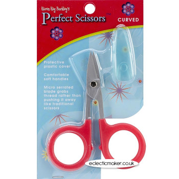 Karen Kay Buckley Perfect Scissors 3.75" - Curved Red