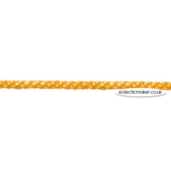 Lacing Cord Woven in Gold - 4mm