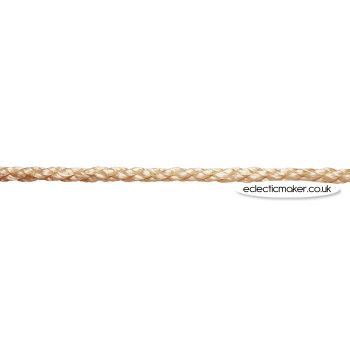 Lacing Cord Woven in Oatmeal - 4mm