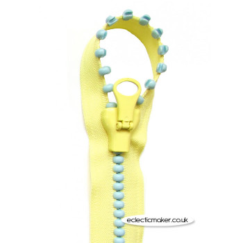 Lecien Jelly Beads Zipper Yellow Aqua