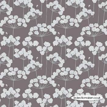 Lewis and Irene Fabrics - Country Life Reloved - Cow Parsley & Bee on Earth