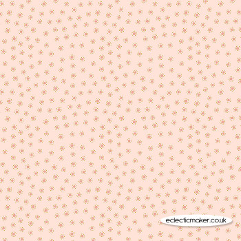 Lewis and Irene Fabrics Hannah's Flowers Dotty Dots on Rose Pink
