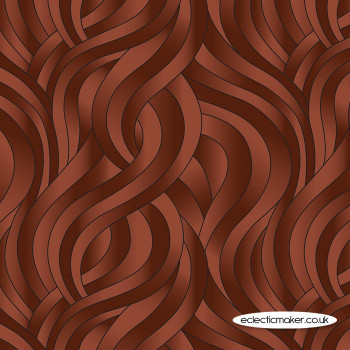 Lewis and Irene Fabrics - Reflections - Chocolate Swirls