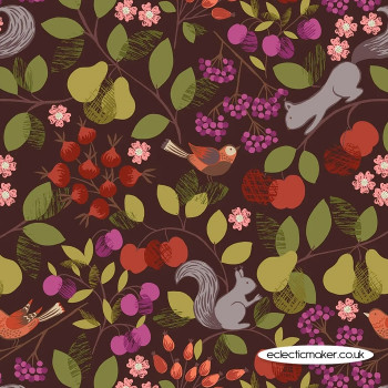Lewis and Irene Fabrics - The Orchard - Orchard on Dark