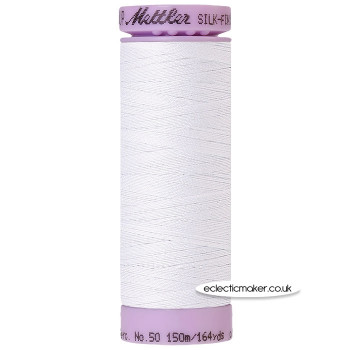 Mettler Thread - Silk-Finish Cotton 50 - White 2000