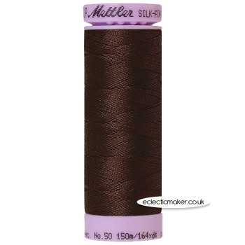 Mettler Cotton Thread - Silk-Finish 50 - Black Peppercorn 1382