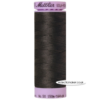 Mettler Cotton Thread - Silk-Finish 50 - Charcoal 1282