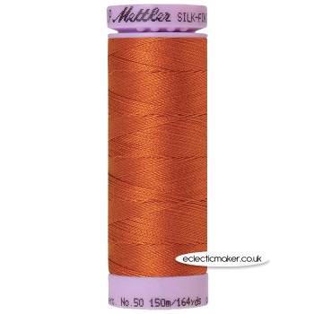  Mettler Cotton Thread - Silk-Finish 50 - Copper 0163