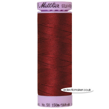 Mettler Cotton Thread - Silk-Finish 50 - Cranberry 0918