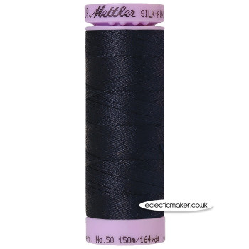 Mettler Cotton Thread - Silk-Finish 50 - Dark Blue 0827