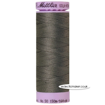 Mettler Cotton Thread - Silk-Finish 50 - Dark Charcoal 0416