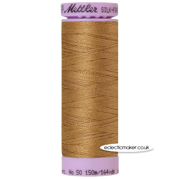 Mettler Cotton Thread - Silk-Finish 50 - Dark Tan 0287