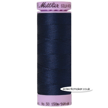 Mettler Cotton Thread - Silk-Finish 50 - Navy 0825