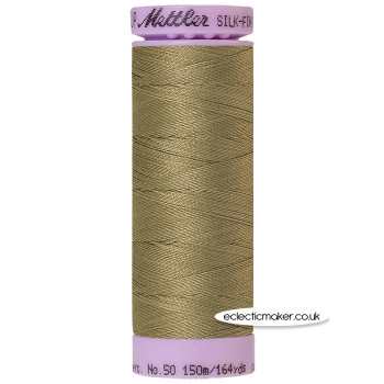 Mettler Cotton Thread - Silk-Finish 50 - Olive Drab 0420