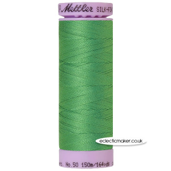 Mettler Cotton Thread - Silk-Finish 50 - Vibrant Green 1314
