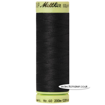 Mettler Cotton Thread - Silk-Finish 60 - Black 4000