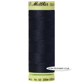 Mettler Cotton Thread - Silk-Finish 60 - Darkest Blue 0821