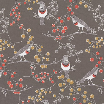 Michael Miller Fabric - Forest Gifts - Ruby Throated in Earth