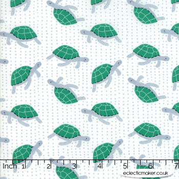 Moda Fabrics - Ahoy - Turtles in Cloud
