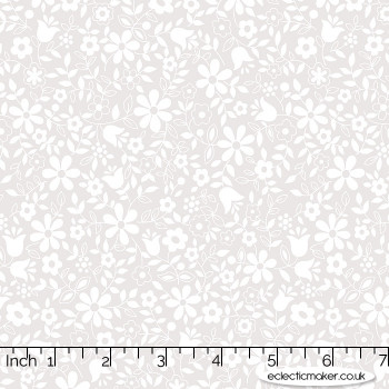 Moda Fabrics - Whispers - Flower Patch in Feather