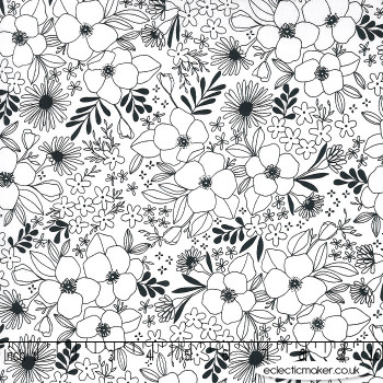 Moda Fabrics - Illustrations - Wild Florals on Paper