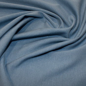 Organic Cotton Jersey Fabric in Denim