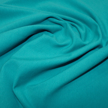 Organic Cotton Jersey Fabric in Teal