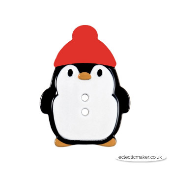 Penguin Christmas Buttons