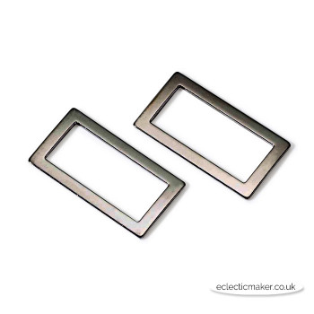 Prym Rectangle Bag Loops in Antique Silver - 30mm