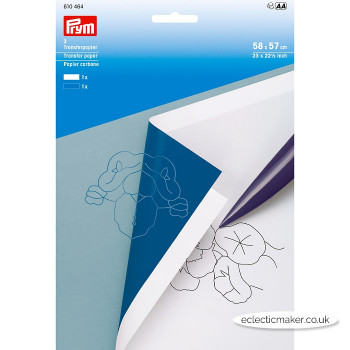 Prym Dressmakers Transfer Paper in White & Blue