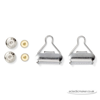 Prym Dungarees / Overall Fasteners Silver - 30mm