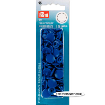 Prym Snap Fasteners / Press Studs Blue (Non-Sew) - 12.4mm
