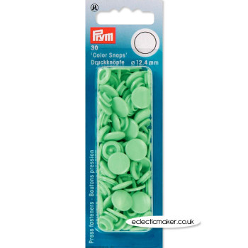 Prym Snap Fasteners / Press Studs Mint (Non-Sew) - 12.4mm