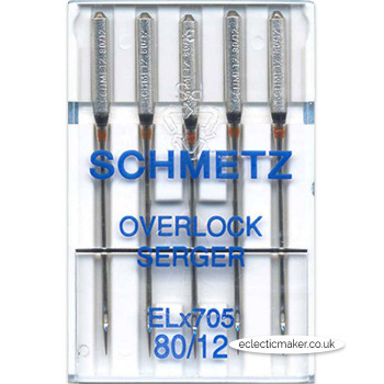 Schmetz Overlock Needles ELx705 - Size 80/12